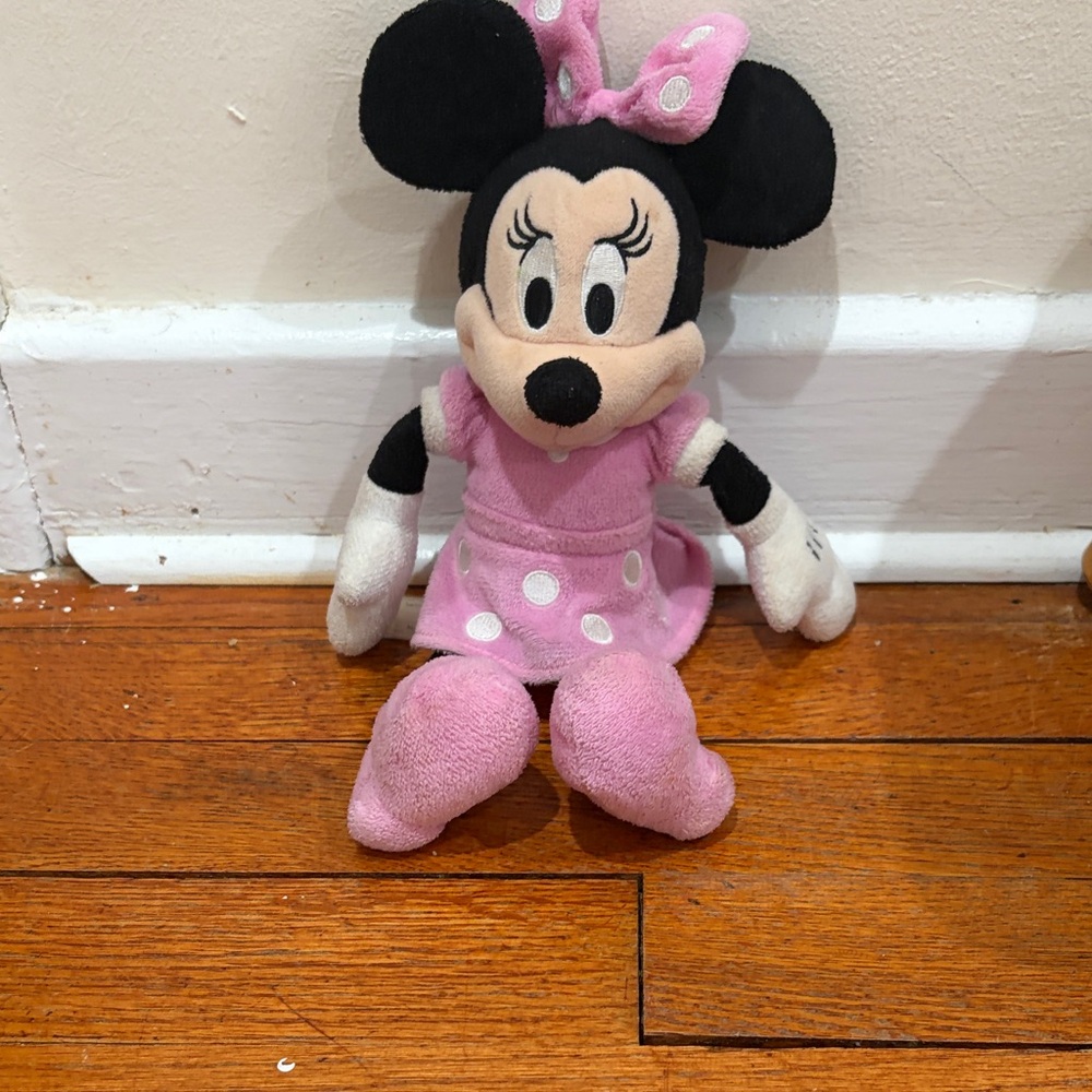 Small Disney Minnie Mouse Plush - Pink and Black